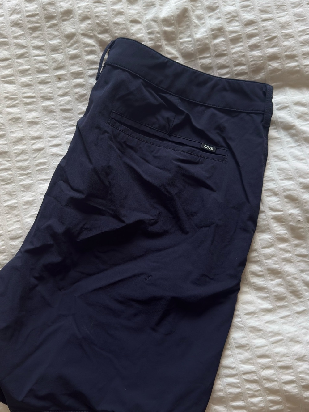 Cuts Clothing Navy Hybrid Performance Shorts - Picture 3 of 3